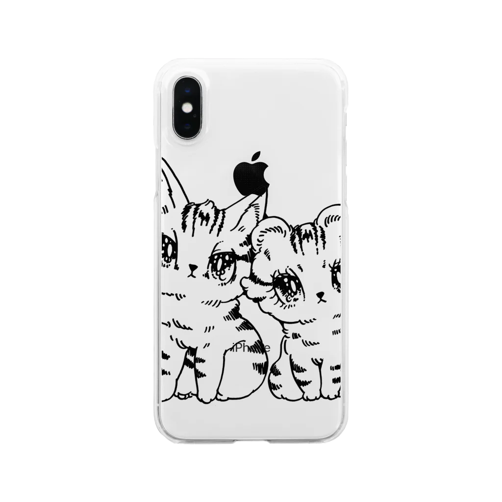 せきやゆりえ落書きショップのミランヤマト２ショットかわいい Clear Smartphone Case