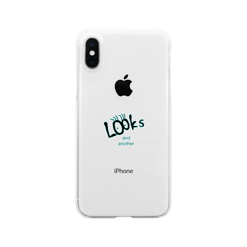 Looks and anotherのスマホケース 黒字 Clear Smartphone Case