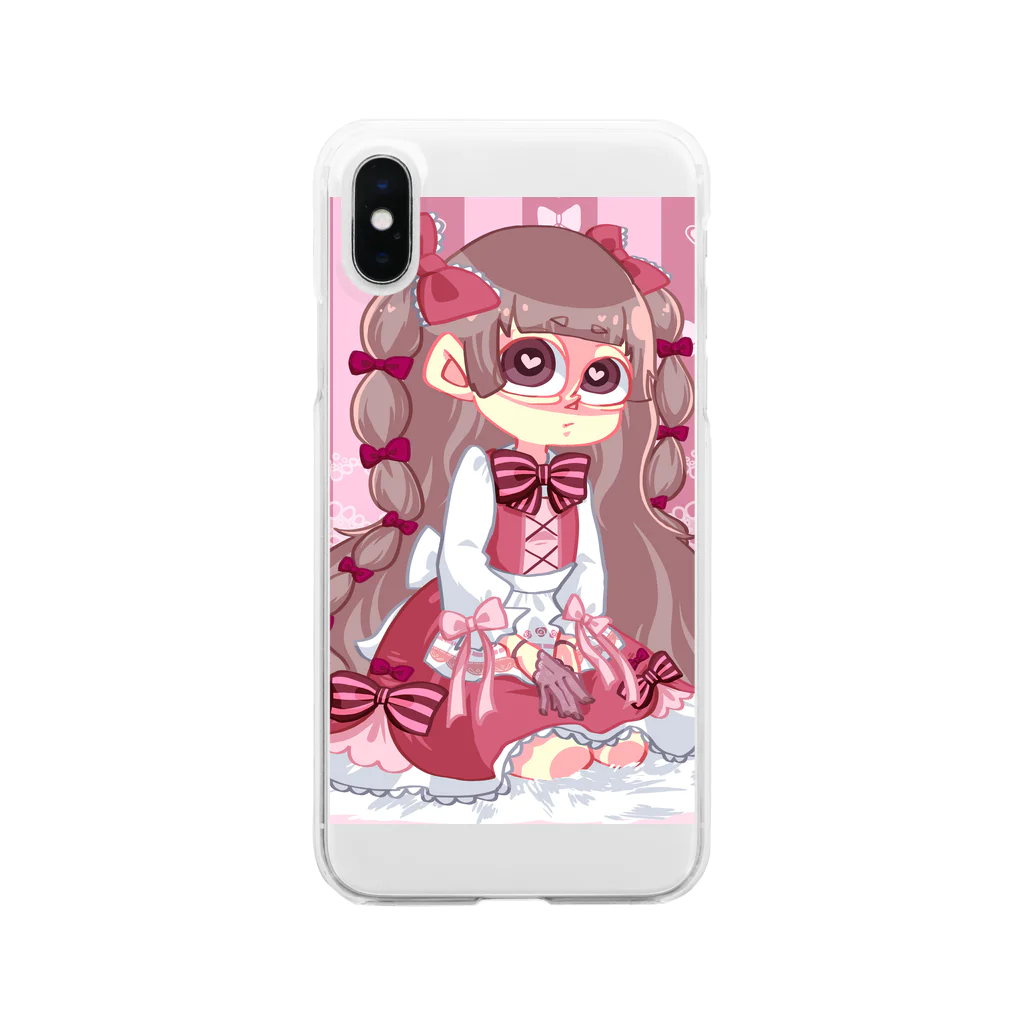 Cocohashop*のロリータ×カートゥーン Clear Smartphone Case