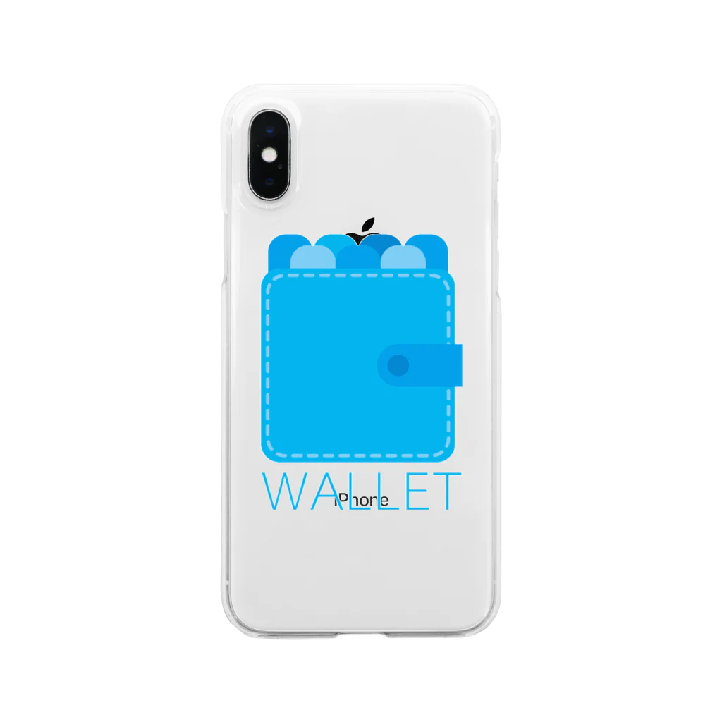 愚贅のWALLET クリアスマホケース