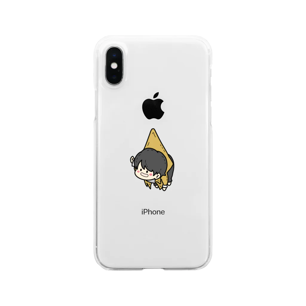 まなざしのぶらさがりシリーズ　男の子 Clear Smartphone Case