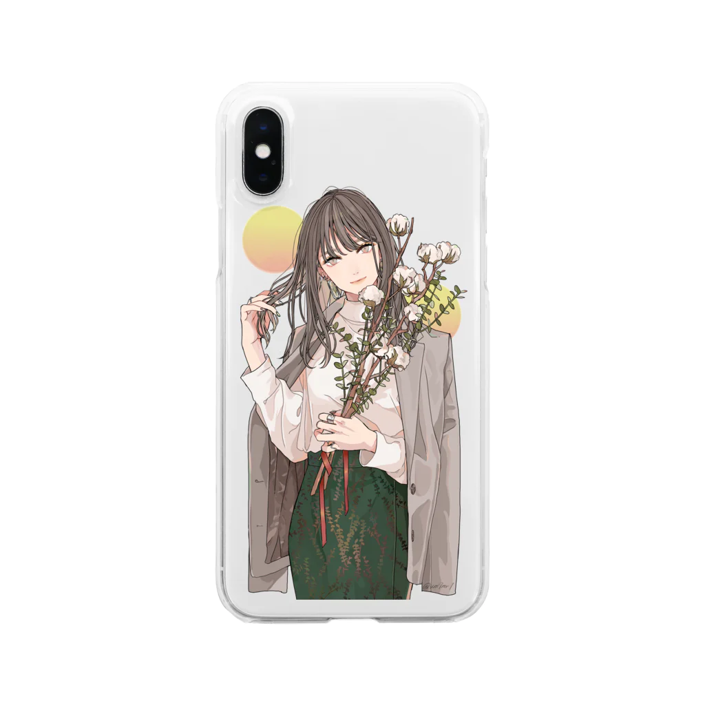 慧    子の綿花 Clear Smartphone Case