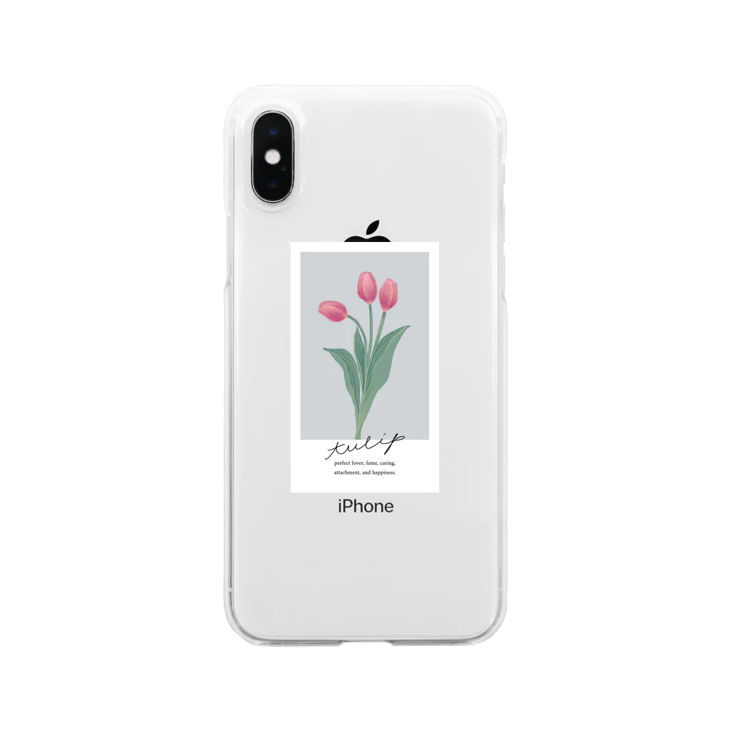 nulのtulip Clear Smartphone Case