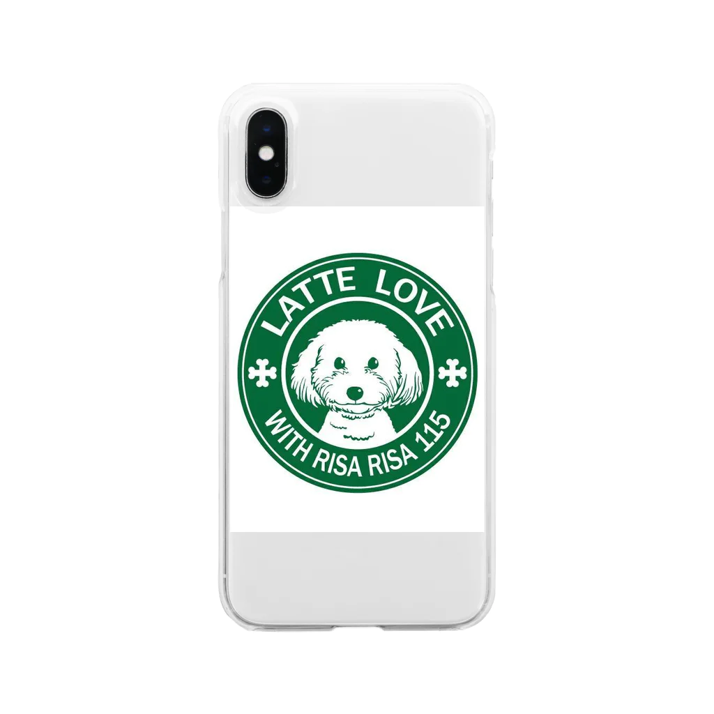 マルプー ラテのlatte with RisaRisa Clear Smartphone Case