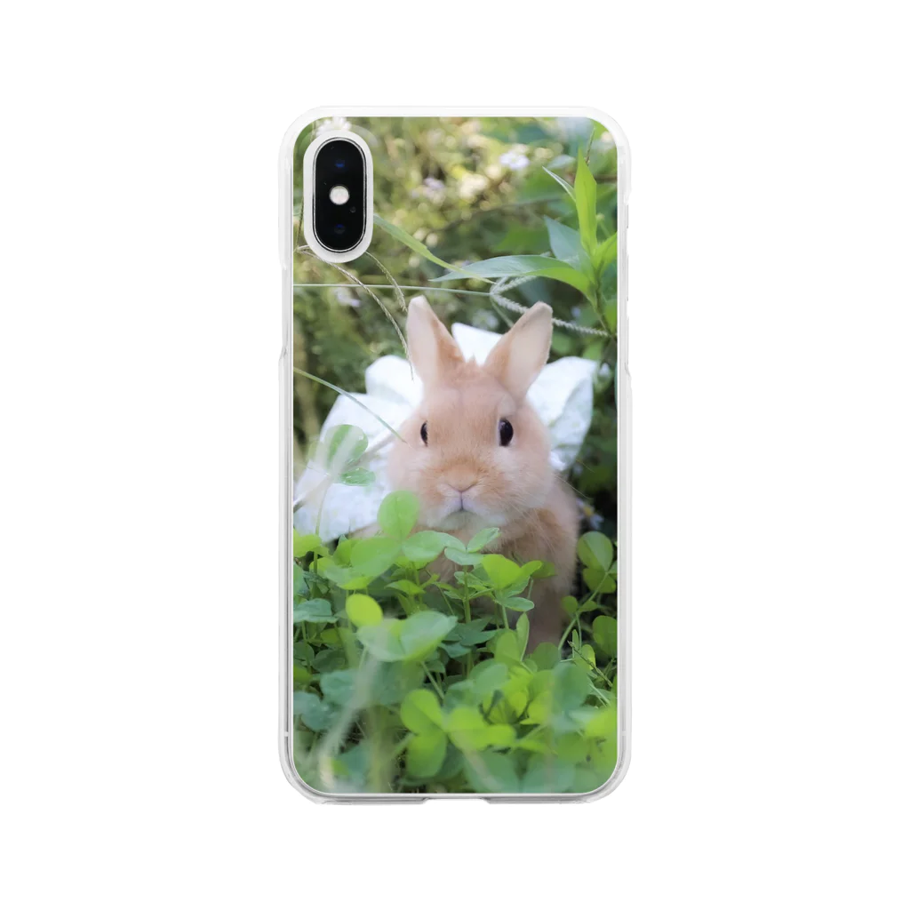 うさぎのたわしちゃんの森の妖精たわしちゃん🅰️ Clear Smartphone Case