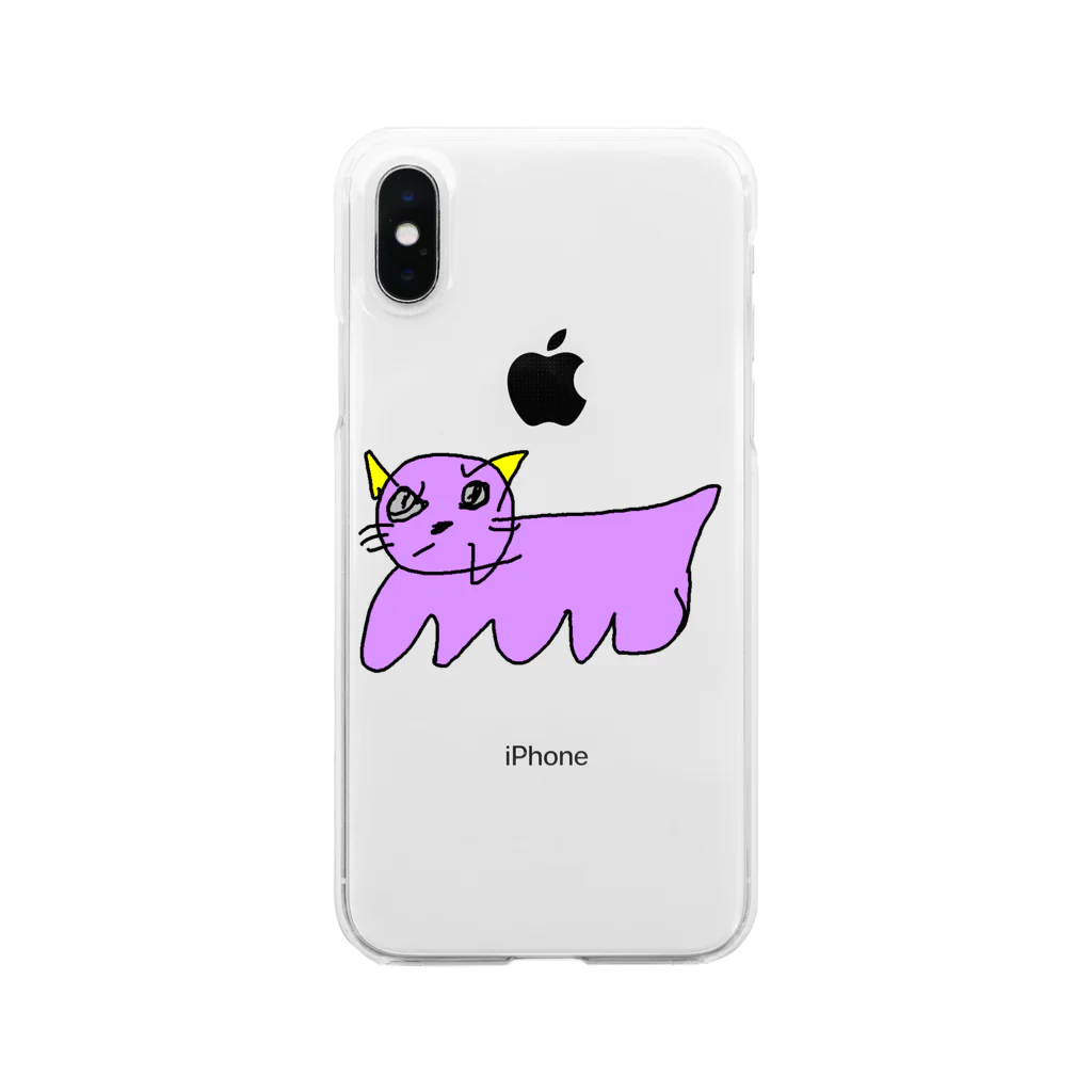 ʕ•̫͡•ʔのねこ Clear Smartphone Case