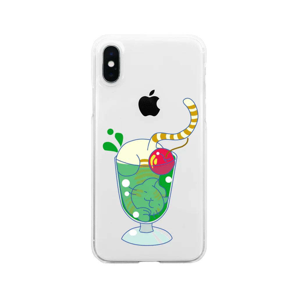 梅花庵のmelonsoda Clear Smartphone Case