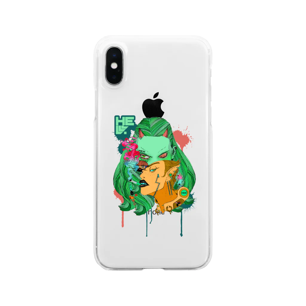 HElll - ヘル - の地獄で一服ヲ&目デ殺ス　クリアタイプ Clear Smartphone Case