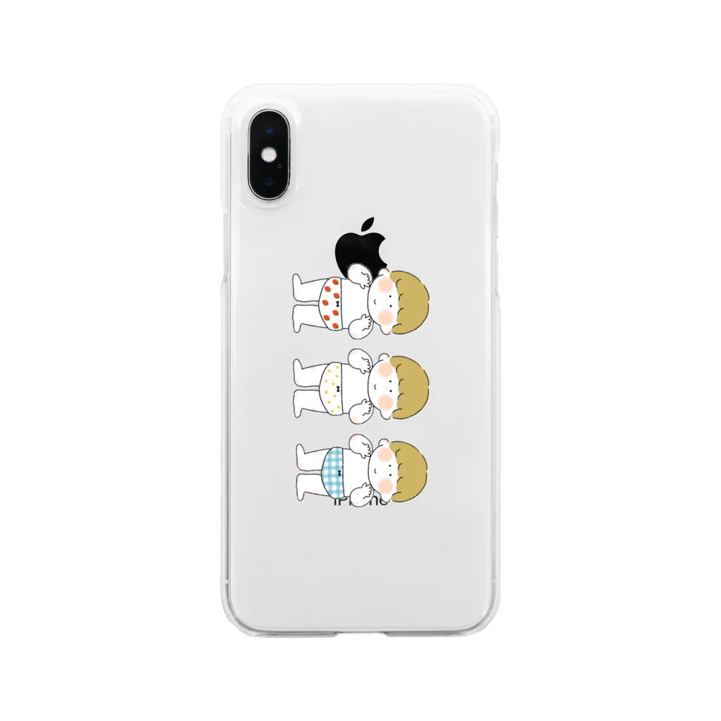 くまのお店🧸のおぱんつきょうだい Clear Smartphone Case