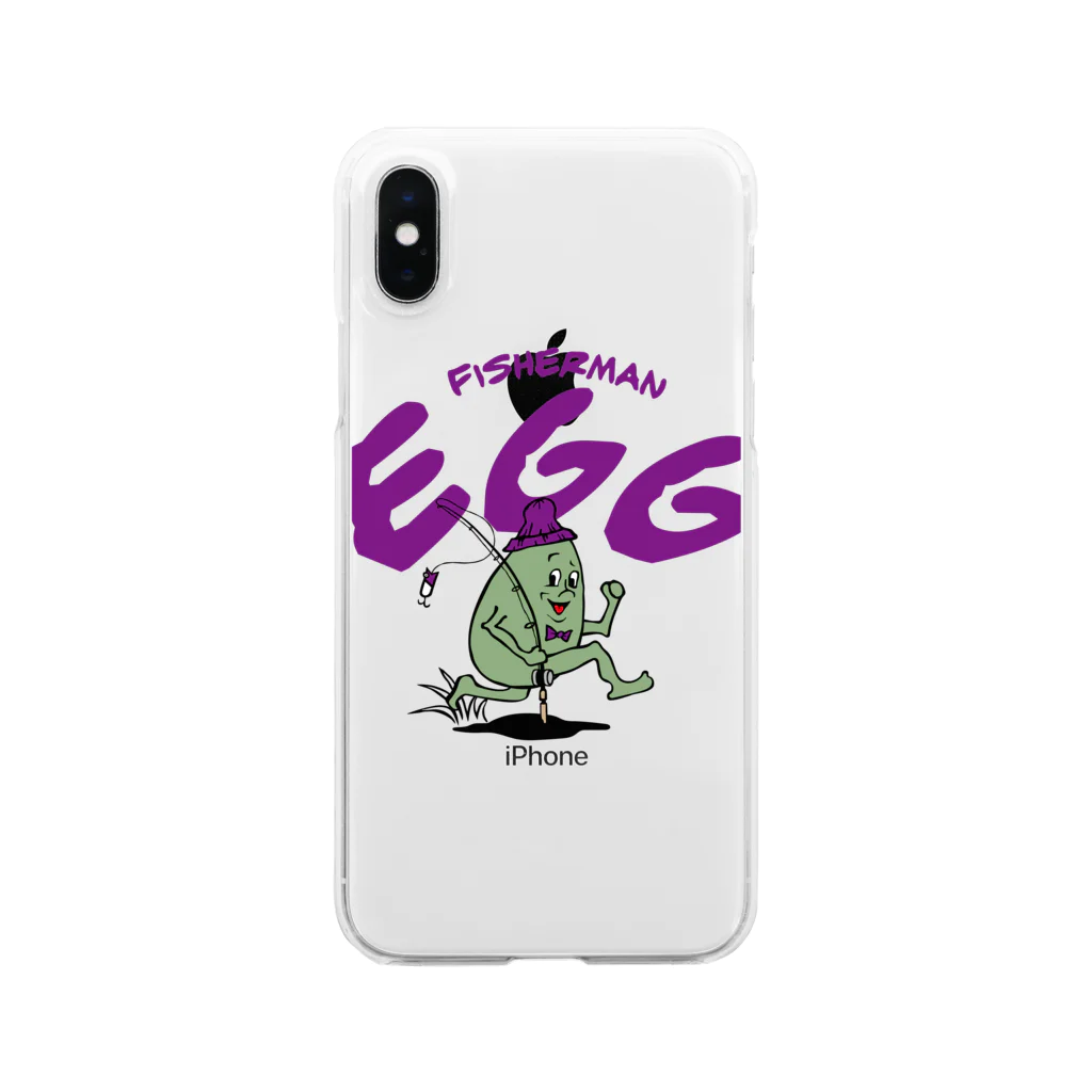 FISHERMAN EGGのEGG P-TANクリアスマホケース Clear Smartphone Case