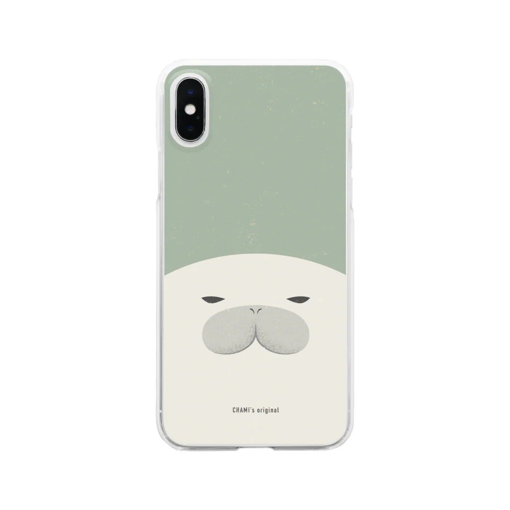 LEMON STOLLENのフラット アザラシ  Clear Smartphone Case