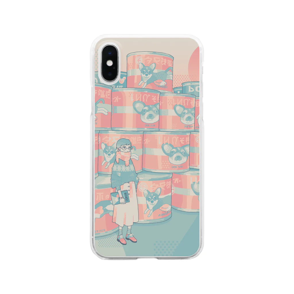 お村ヴィレッジの🐶〆🐶 Clear Smartphone Case