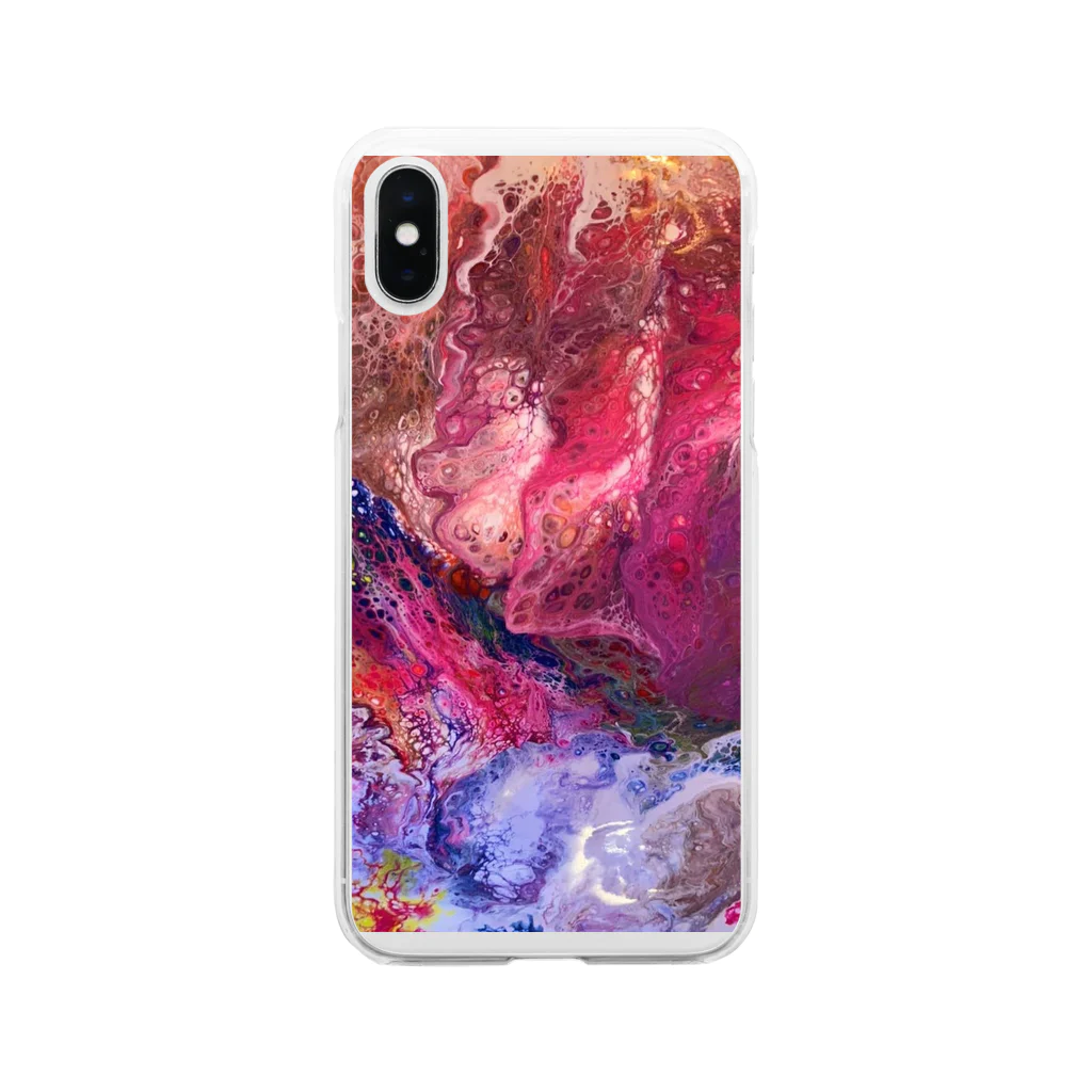 yun_yun_yuffyのAcryl Fluid Art Design Session. Clear Smartphone Case