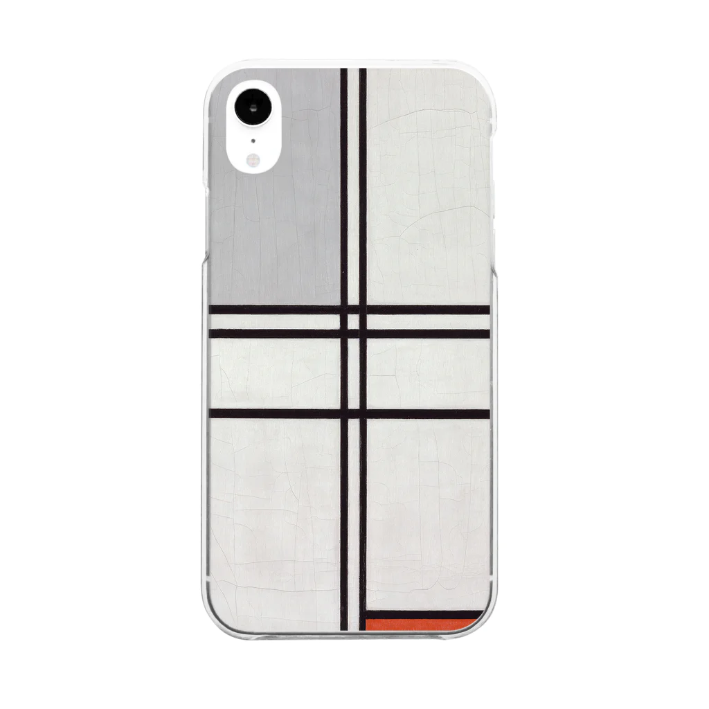 SONOTENI-ARTの028-002　モンドリアン　『コンポジション(No.1)』　クリア　スマホケース　iPhone XR専用デザイン　CC3 Clear Smartphone Case
