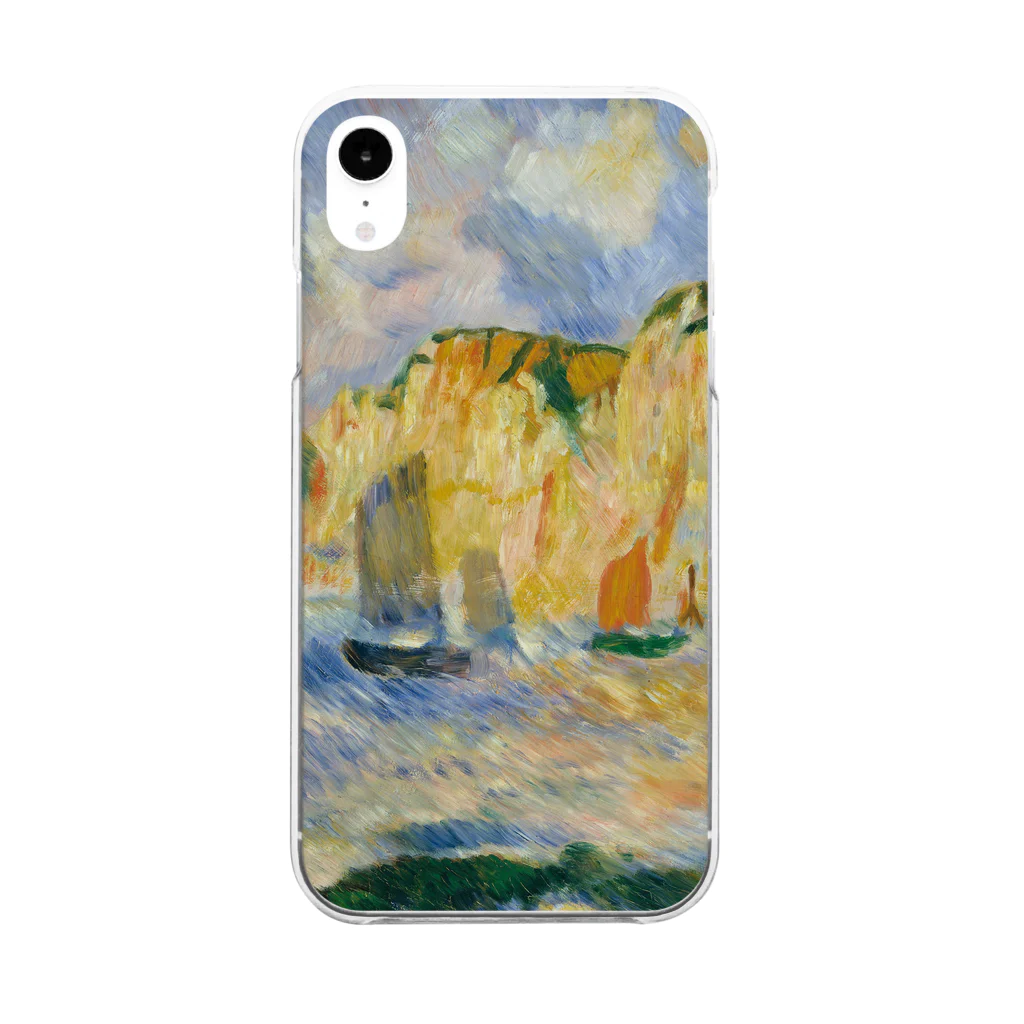 SONOTENI-ARTの016-009　ルノワール　『海と崖』　クリア　スマホケース　iPhone XR専用デザイン　CC3 Clear Smartphone Case