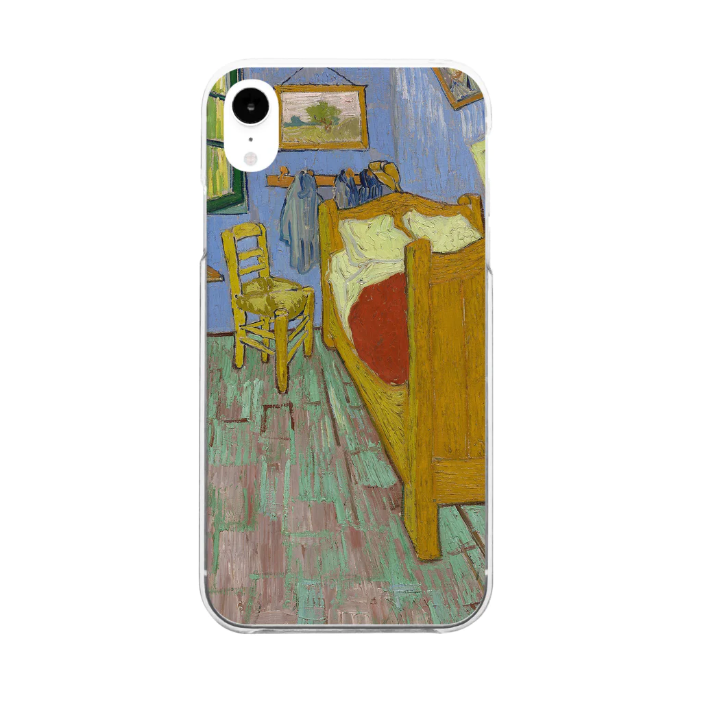 SONOTENI-ARTの005-014　ゴッホ　『ファンゴッホの寝室（1889年)』　クリア　スマホケース　iPhone XR専用デザイン　CC3 クリアスマホケース
