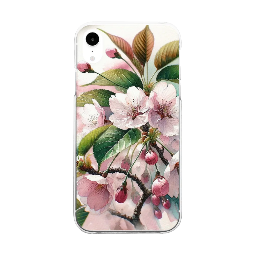 ゆかまるSHOPの葉桜 Clear Smartphone Case