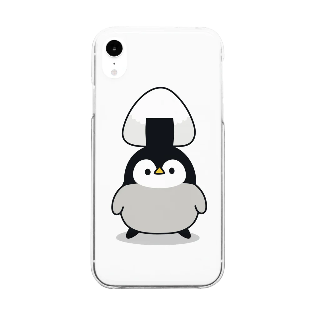 DECORの心くばりペンギン / おにぎりver. 투명 스마트폰 케이스