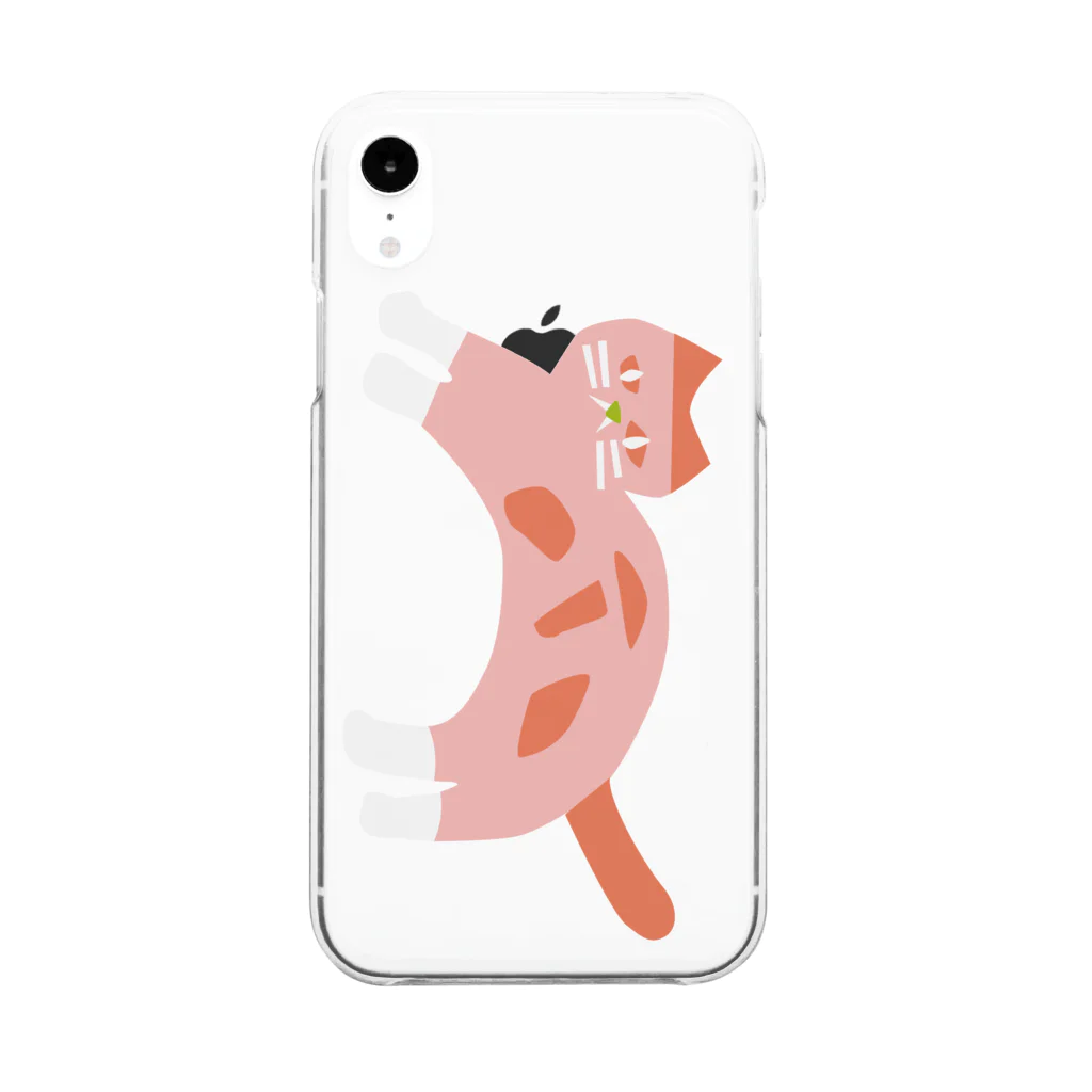 muneshigeのみみちゃん(ねこ 三毛猫) Clear Smartphone Case