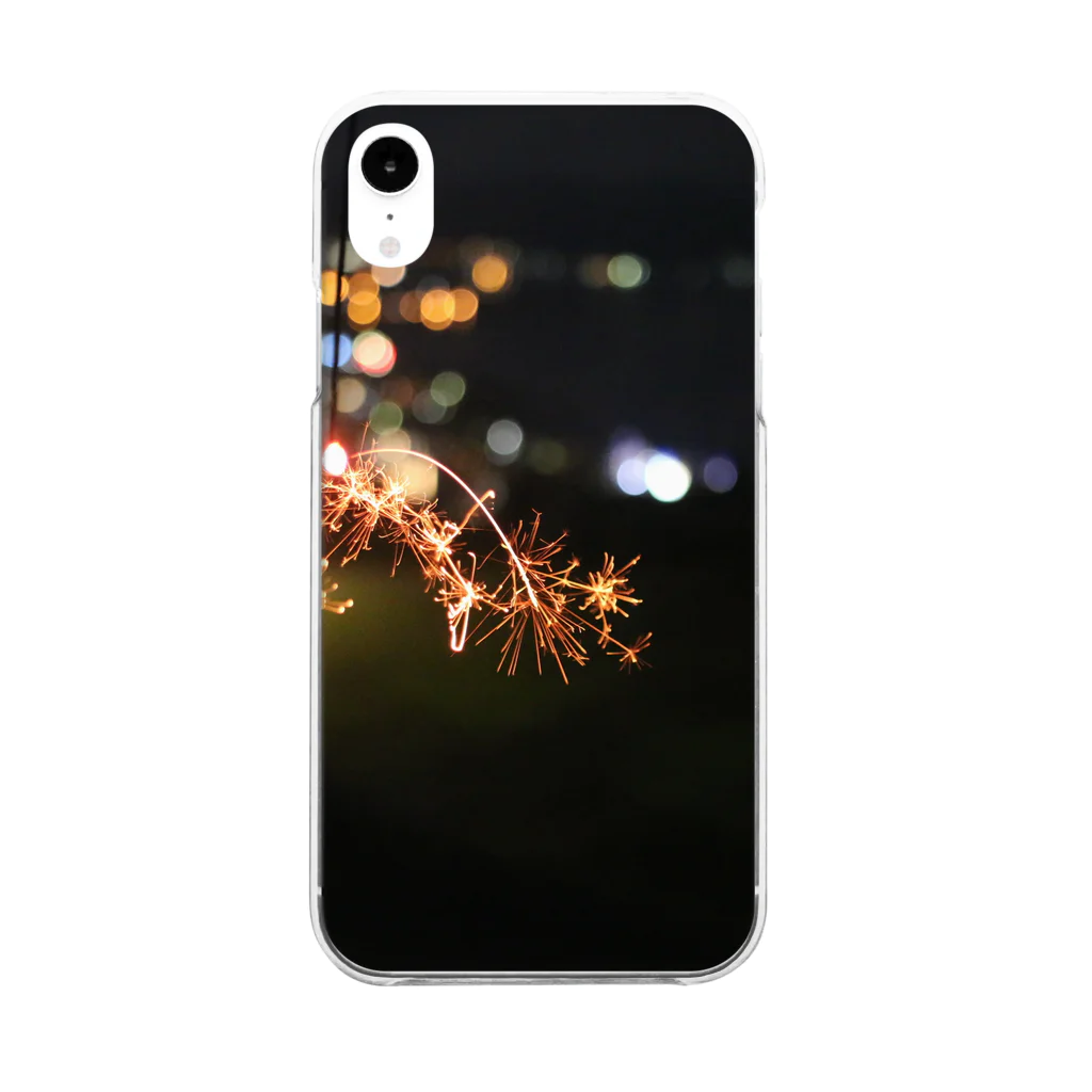 _amao_toのキラキラ夏の夜ケース Clear Smartphone Case