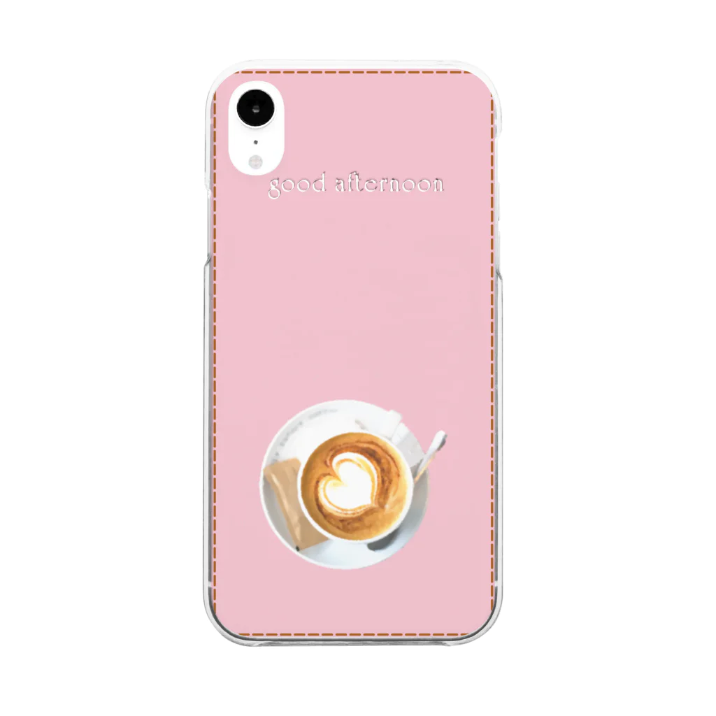 MIYO's SHOPのカフェラテ Clear Smartphone Case