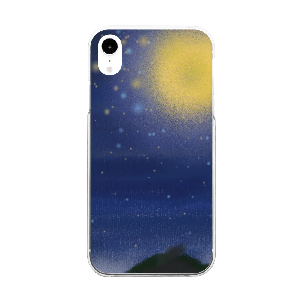 blueHawaiiのインディゴブルーの夜 Clear Smartphone Case