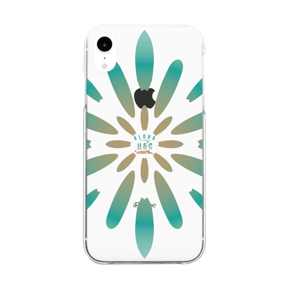 ハワイスタイルクラブのSURF FLOWER Clear Smartphone Case