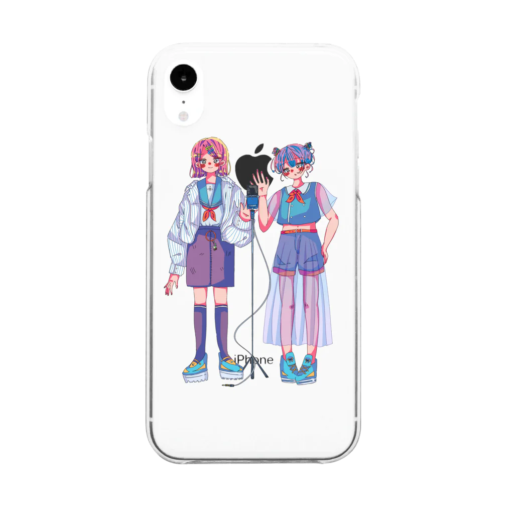 ぷんつくりーの万有引力 Clear Smartphone Case