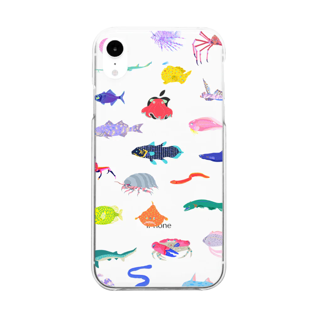 kyotsubeのカラフル深海生物 Clear Smartphone Case