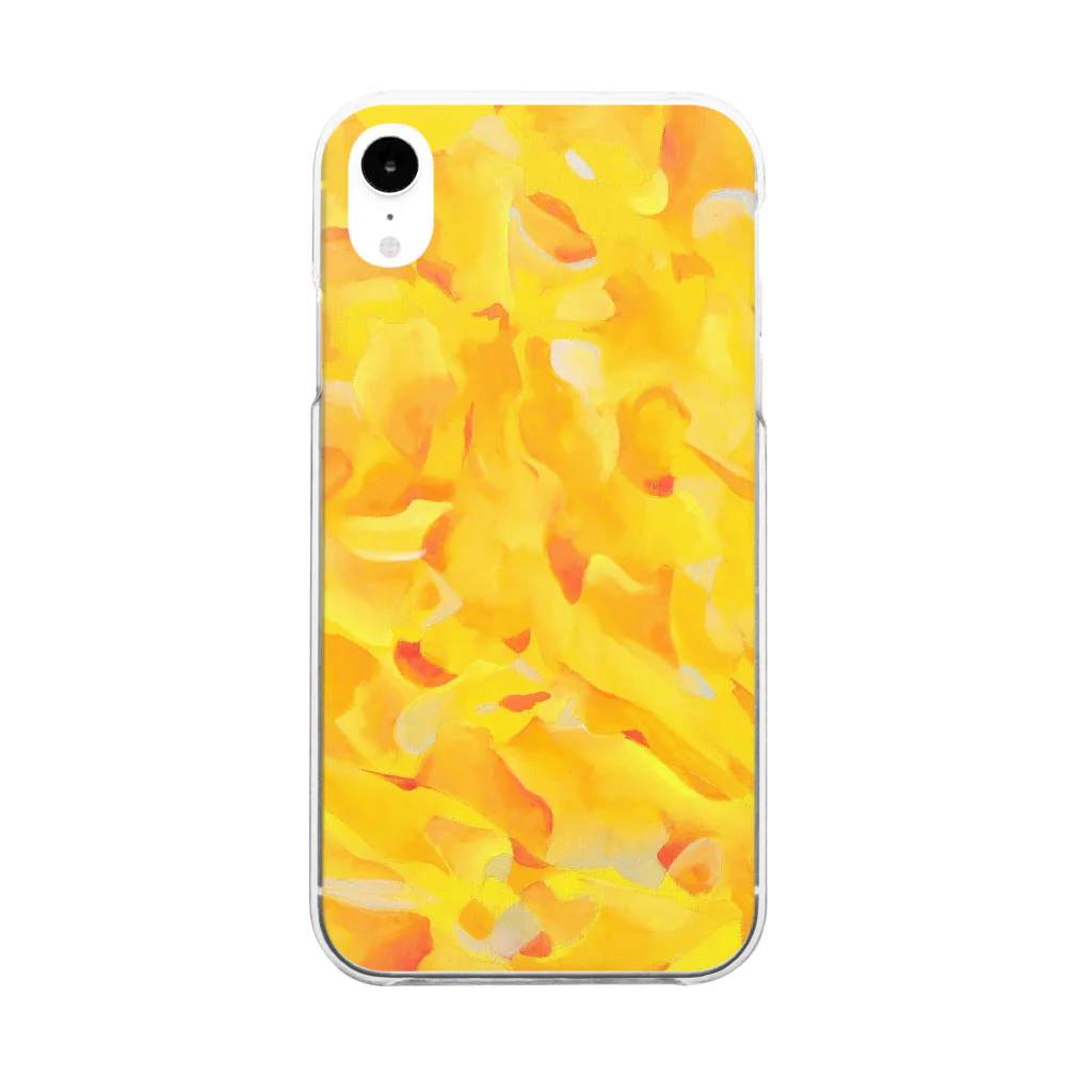 TULIPのYellow wave Clear Smartphone Case