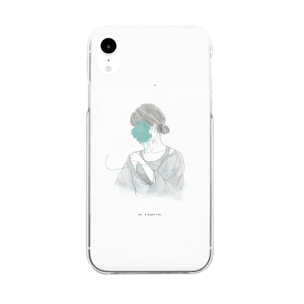 きまるの夏． Clear Smartphone Case