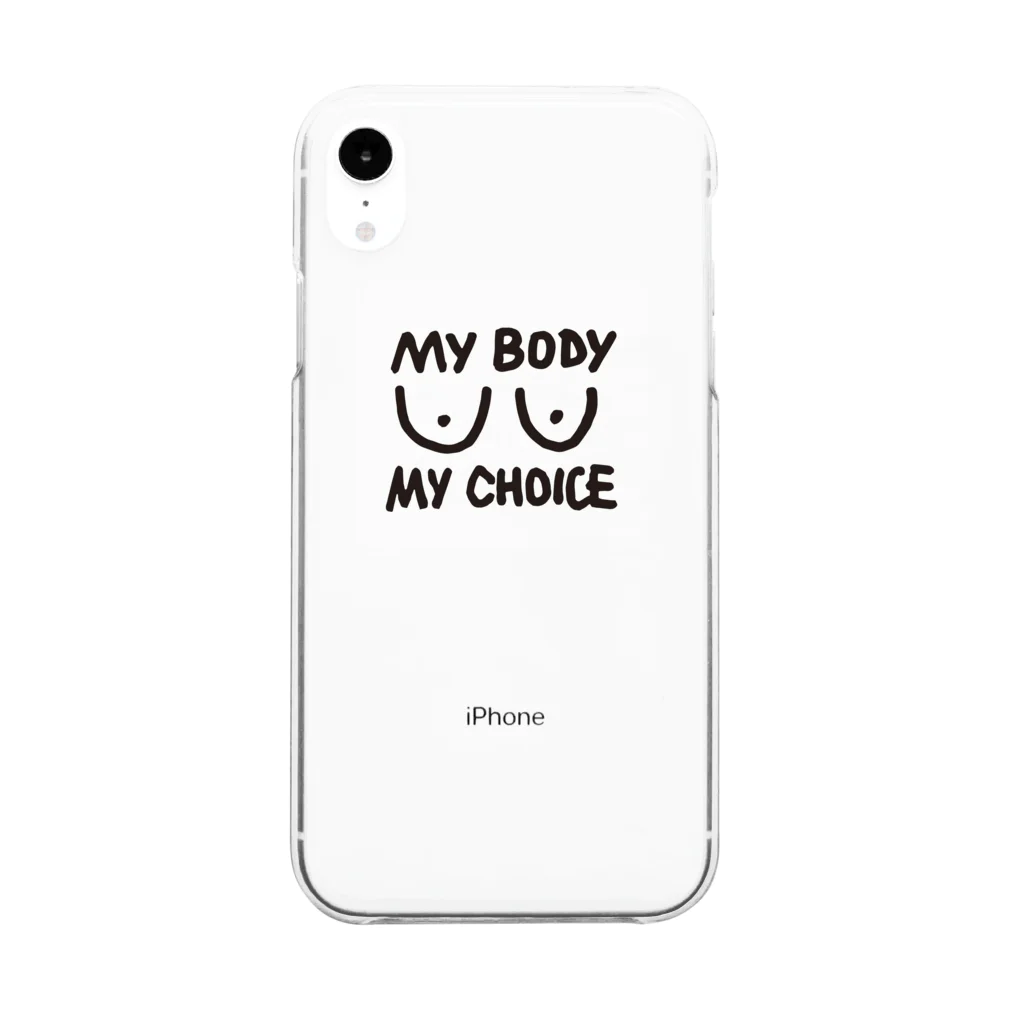 Femme.AのMy body My choice クリアスマホケース