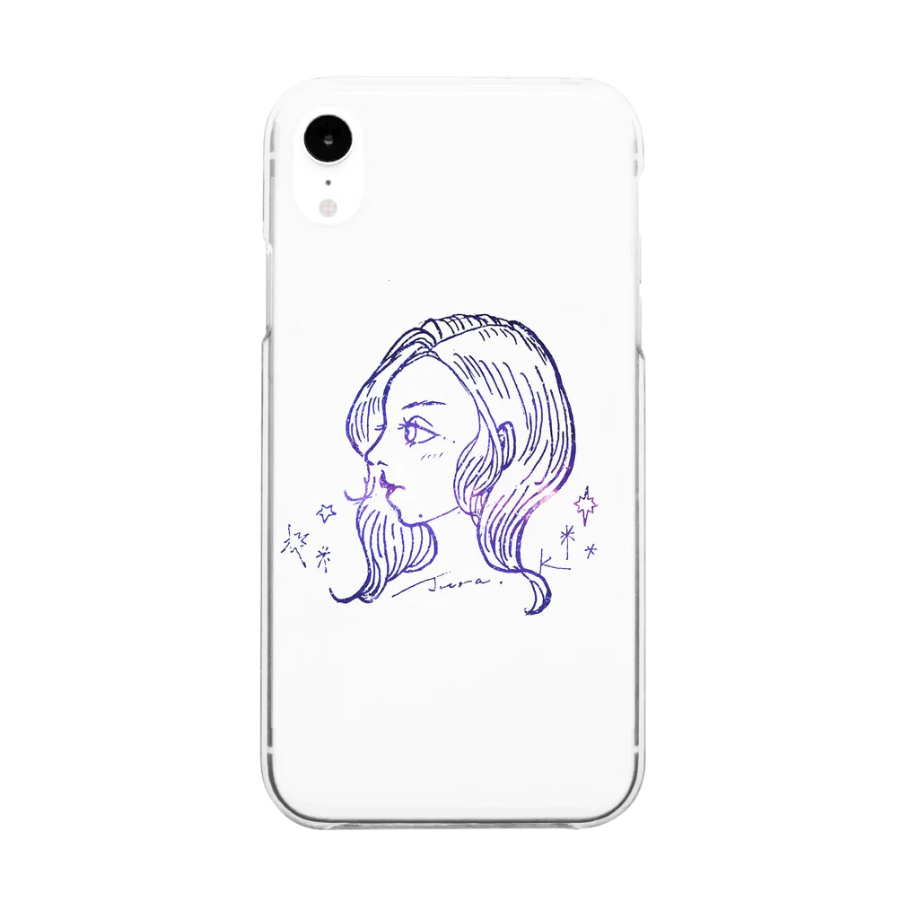 イラスト@jura.illustration のjuraこ Clear Smartphone Case