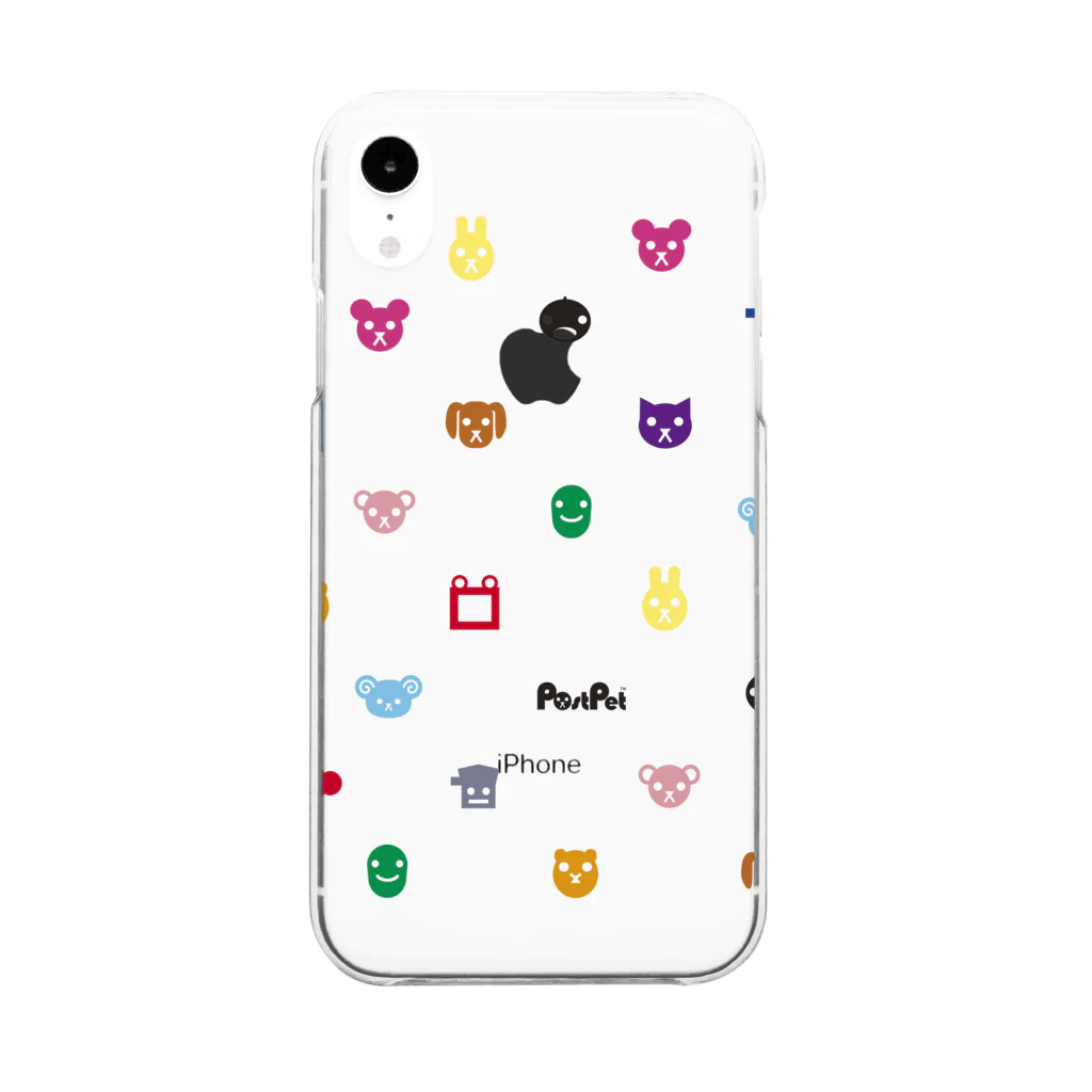 PostPet Official Shopのにじいろあいこんず Clear Smartphone Case