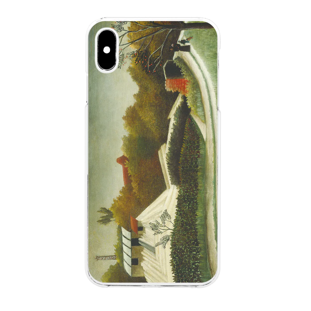 SONOTENI-ARTの029-003　アンリ・ルソー　『パリ郊外の製材所』　クリア　スマホケース　iPhone XSMax専用デザイン　CC7 Clear Smartphone Case