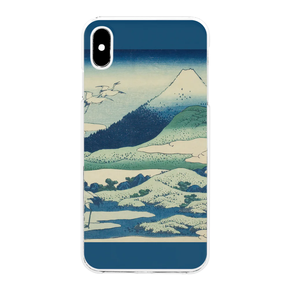 SONOTENI-ARTの003-013　葛飾北斎　『富嶽三十六景　相州梅澤左』　クリア　スマホケース　iPhone XSMax専用デザイン　CC7 クリアスマホケース