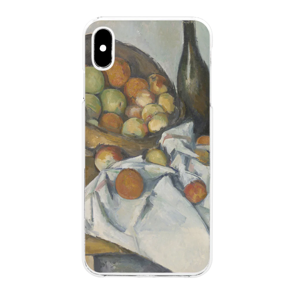 SONOTENI-ARTの017-005　ポール・セザンヌ　『りんごの籠』　クリア　スマホケース　iPhone XSMax専用デザイン　CC7 Clear Smartphone Case