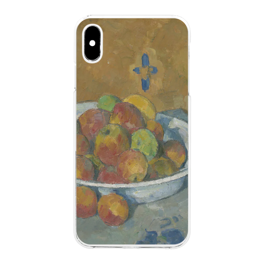 SONOTENI-ARTの017-008　ポール・セザンヌ　『リンゴのプレート』　クリア　スマホケース　iPhone XSMax専用デザイン　CC7 Clear Smartphone Case