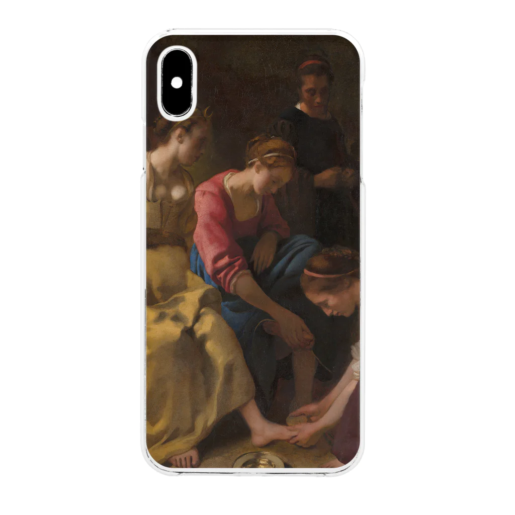 SONOTENI-ARTの008-002　フェルメール　『ディアナとニンフたち』　クリア　スマホケース　iPhone XSMax専用デザイン　CC7 Clear Smartphone Case