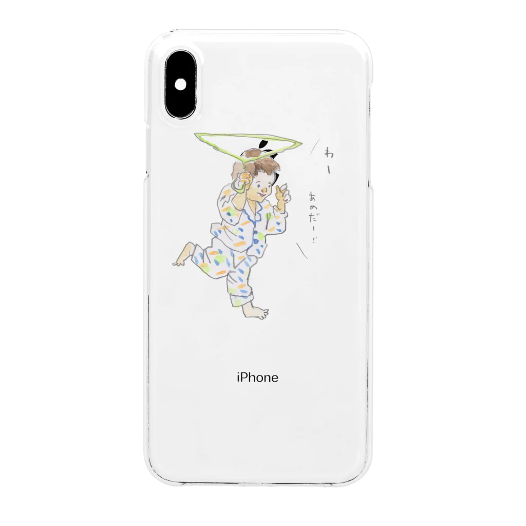 Eri Yamauchiのハンガー傘 Clear Smartphone Case