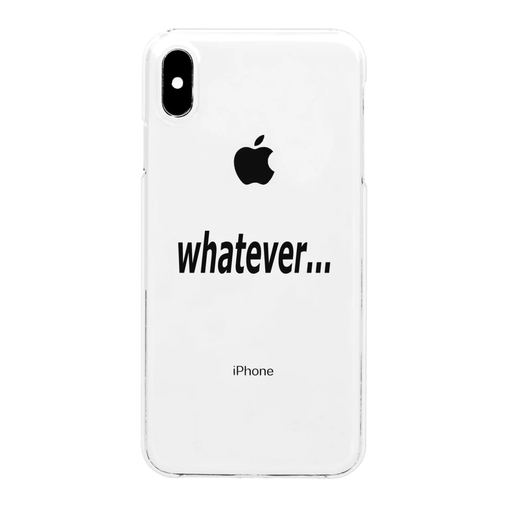 Pat's Worksのwhatever... どうでもいい… Clear Smartphone Case