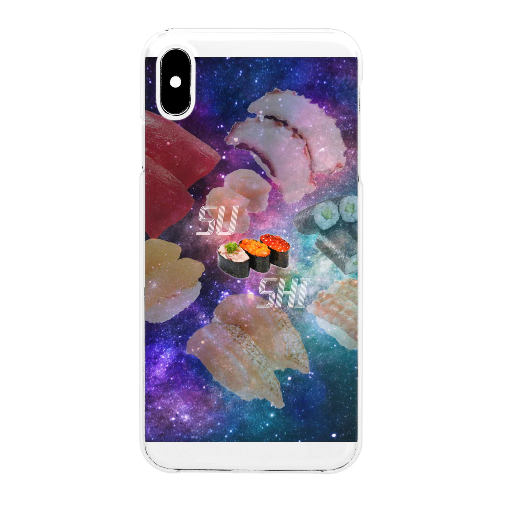 へっぽこだよのアルティメットギャラクシーSUSHI Clear Smartphone Case