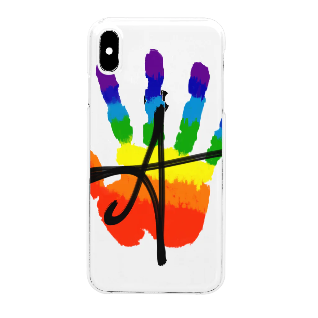 aoi cyan yuki のQUEER HAND Clear Smartphone Case