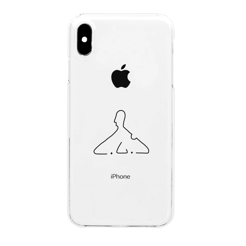 Carl Gustav Yungのhanger logo iphone case クリアスマホケース