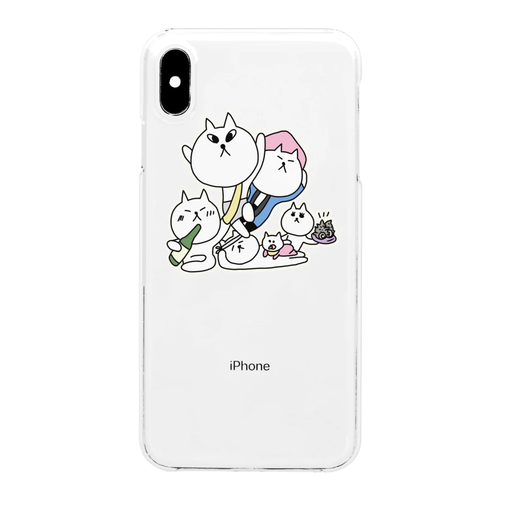 なごちゃんの宇出津ねこ〜あばれ祭り〜 Clear Smartphone Case