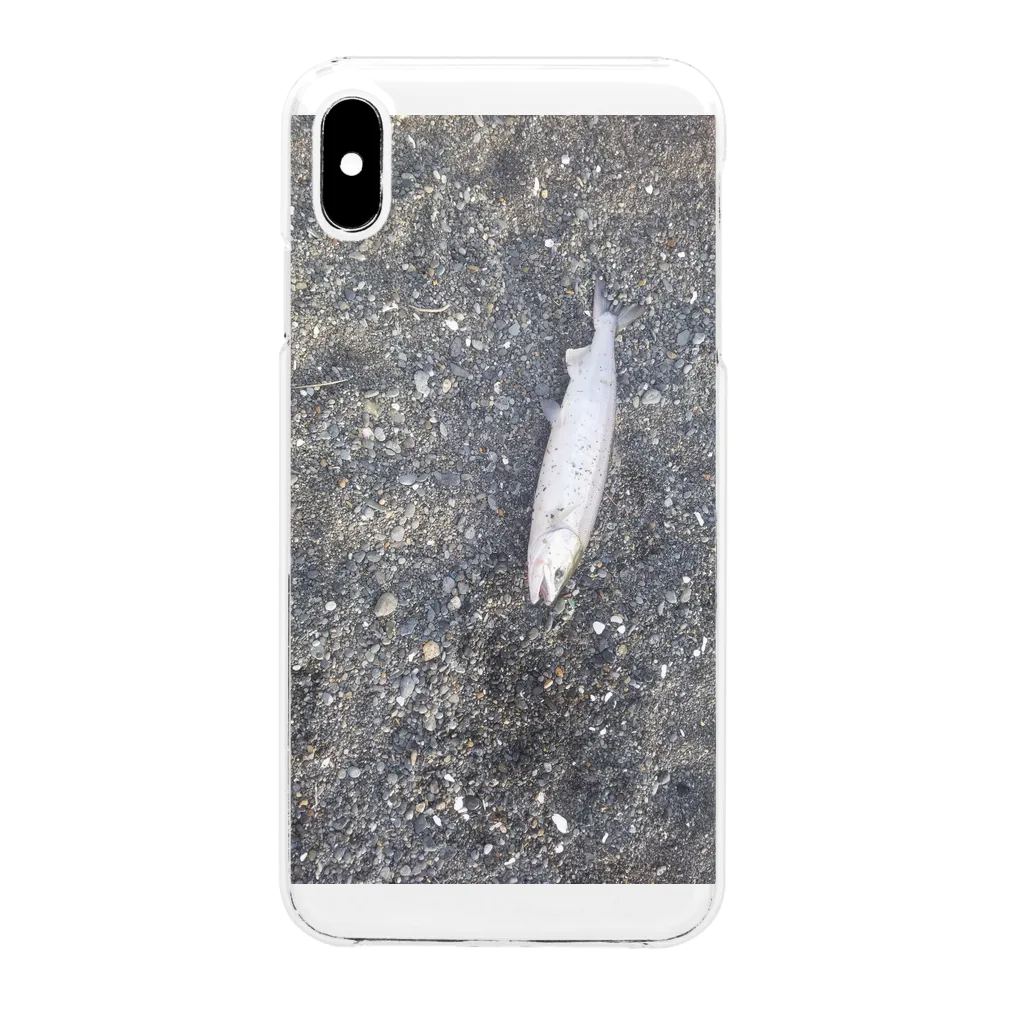 サーモンのワン君 Clear Smartphone Case