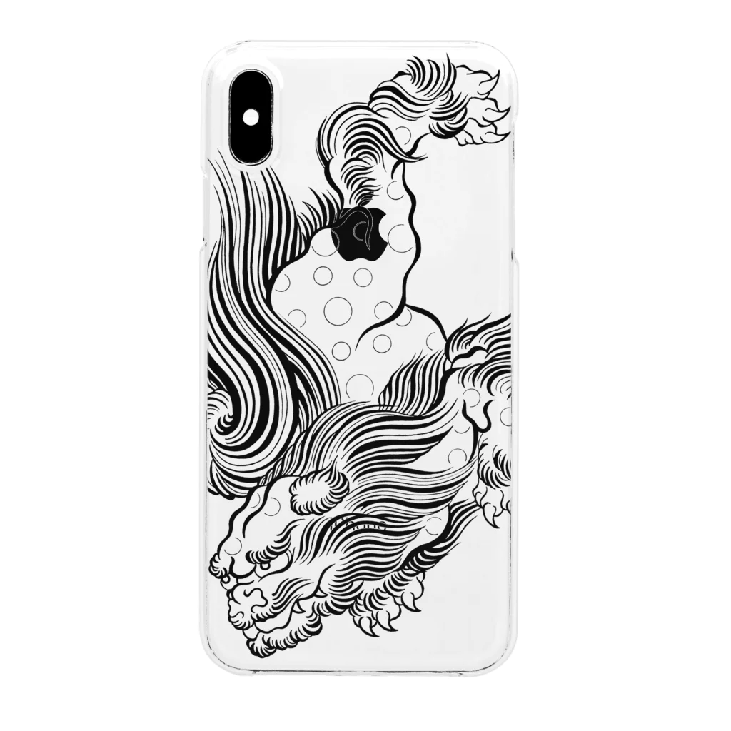 Graffiti Saseboの獅子 Clear Smartphone Case