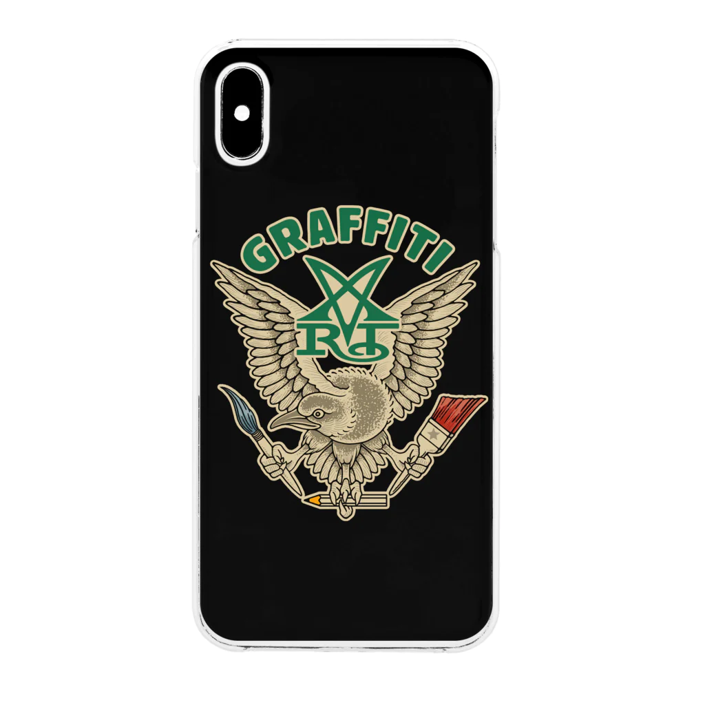 Graffiti Saseboのヤタガラス Clear Smartphone Case