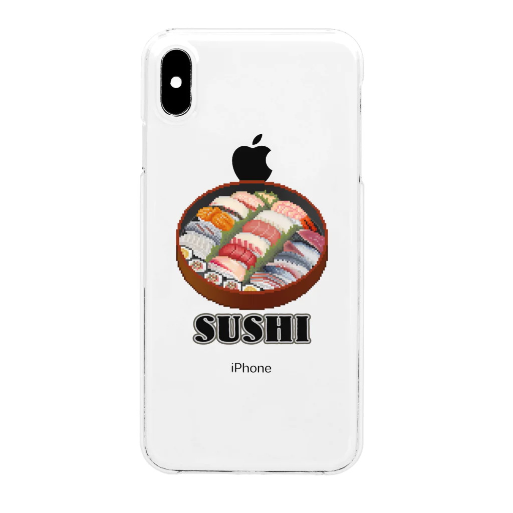 猫と釣り人のSUSHI_2R Clear Smartphone Case