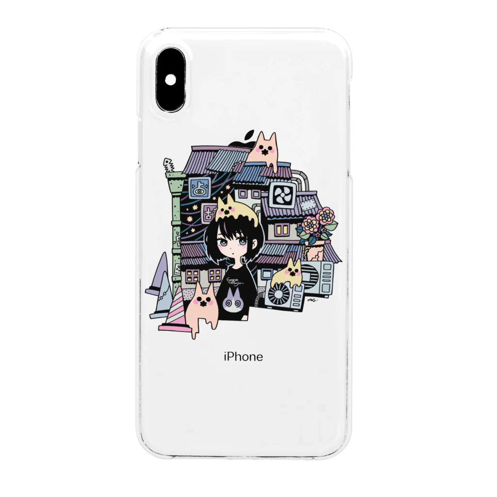 北極まぐのあの路地裏 Clear Smartphone Case